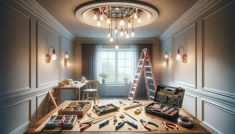 Installer un luminaire au plafond sans électricien : guide facile 2026